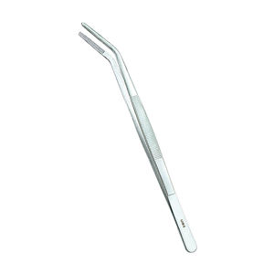 Pince de cuisine professionnelle de 24 cm, extra longue, en acier inoxydable, à dents, robuste, outil de chef - Product Image 4