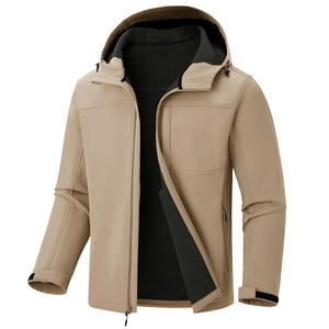 Chaqueta cortavientos Softshell para hombre personalizable, a prueba de viento, duradera, tiras reflectantes, servicio OEM/ODM - Product Image 1