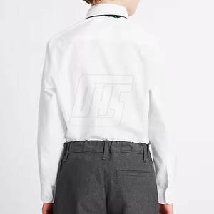 Traje de uniforme escolar para niños con camisa ligera y pantalones, ideal para sesiones académicas diarias, uniforme escolar - Product Image 5