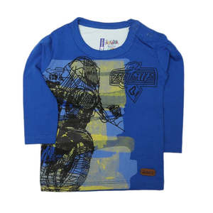 Camiseta de Manga Larga para Bebés Recién Nacidos - Azul - Product Image 1