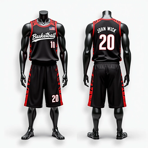 Uniformes de baloncesto transpirables de secado rápido, conjunto de Jersey y pantalones cortos sublimados completamente personalizados para hombres, ropa deportiva de alta calidad RTS - Product Image 2