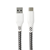 Cable USB-A USB-C de Carga Rápida de 60W con Diseño de Piel de Dragón, Carcasa de Metal y PVC, Certificado MFI, para Dispositivos iOS, Carga y Sincronización, Trenzado