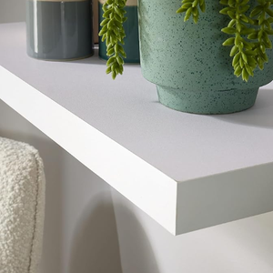 Pair of 2 <strong>Floating</strong> Wall Mounted Storage <strong>Shelf</strong> Wooden DVD <strong>60CM</strong> Hollowboard with Paper Finish Book <strong>Shelves</strong> - Product Image 5