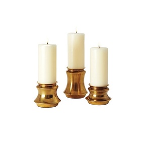 Pilier de bougie en aluminium plaqué or moderne de qualité supérieure pour la décoration intérieure-Candélabre d'éclairage de chambre de Noël décoratif pour chambre à coucher - Product Image 3