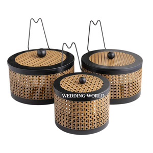 Set of Three Metal Food <b>Warmer</b> Round Shape Designer Luxury Casserole Customized Size Fancy Metal Hotpot - Product Image 2