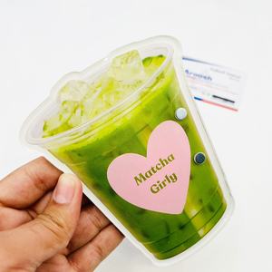 Palette de cils magnétique personnalisée en acrylique pour extensions de cils, motif girly matcha, durable, marque privée - Product Image 5