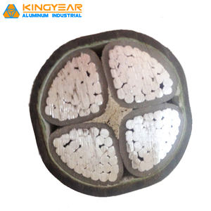 NAYY Industrial Use Low Voltage <b>Power</b> <b>Cable</b> 0.6/1kV Aluminum Single PVC PE Sheathed Sizes 4x25 4x35 4x50 4x70 4x95 4x120 - Product Image 5