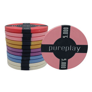 Fichas de póquer de cerámica personalizables profesionales EPT de 10g y bandeja de 40MM con color de diseño único y logotipo para casinos - Product Image 2