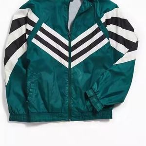 Veste coupe-vent imperméable écologique personnalisée verte blanche imprimée en gros de luxe à manches longues décontractée professionnelle - Product Image 6