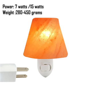 โคมไฟกลางคืนแบบปลั๊กอินรูปเกลือหิมาลายันหรูหราทำด้วยมือโคมไฟติดผนังหินคริสตัลสำหรับตกแต่งบ้าน - Product Image 5