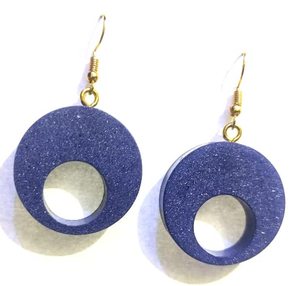 Pendientes de madera de empalme de resina personalizados, pendientes de resina de corte Simple, Pendientes colgantes, regalos de joyería, precio asequible - Product Image 1