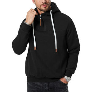 2025 personalizado 400gsm doble capa primavera y otoño Sudadera con capucha para hombre cremallera multibolsillo pulóver deportes Casual básicos Sudadera con capucha - Product Image 1