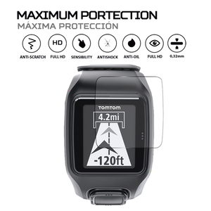 ฟิล์มกันรอยหน้าจอสมาร์ทวอทช์ ANTISHOCK สำหรับเคสกันกระแทกทอมทอม มัลติสปอร์ต - Product Image 2