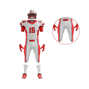 Maillot de football américain personnalisable taille XL en Spandex respirant avec motif imprimé par sublimation pour adultes - Product Image 3