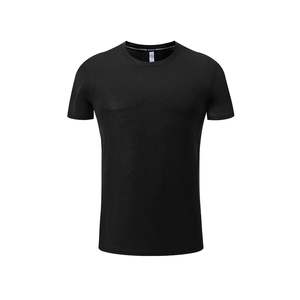 Vente en gros, vêtements de sport personnalisés, T-Shirt uni grande taille pour hommes, T-shirts élégants de sport, de gymnastique et de fitness pour hommes - Product Image 3