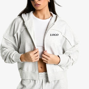 Sudadera con Capucha para Mujer, Diseño Transpirable y Cómodo, Cierre de Cremallera, Tejido Grueso para Invierno, Precio al por Mayor, Diseño OEM - Product Image 1