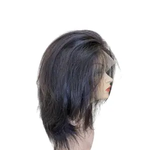 Lam висящие Волосы полные кружевные парики для черных женщин прямые волосы из Вьетнама высокого качества готовы к экспорту