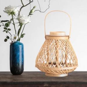 Candelabro de bambú de alta calidad para decoración del hogar, soporte de vela de mimbre hecho en Vietnam - Product Image 4