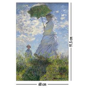 Madame Monet and Her Son <b>Poster</b> Woman with a Parasol Durable Paper Material - Product Image 3
