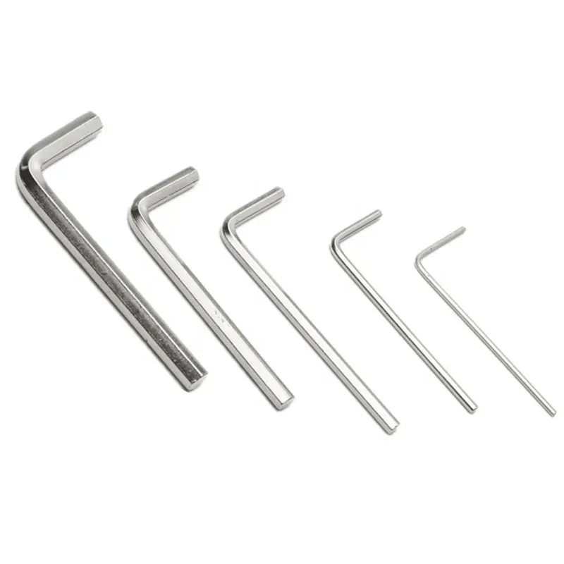 Taily L Tipo Chave 1.5mm 2mm 2.5mm 3mm 4mm 5mm 6mm 8mm conjunto de chaves sextavadas Fábrica OEM Tipos de Allen Hex Chaves