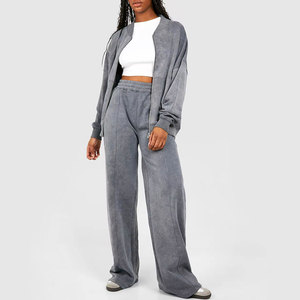 Chándal de Invierno para Mujer, Último Diseño, Talla Personalizada, Lavado Ácido, Venta al por Mayor, Chándal Cómodo para Mujer - Product Image 1