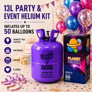 Globos de Helio Impresos con Diseño de Planeta, Cilindro de 13L, Tanque de Acero Desechable de Alta Presión, 3.5kg, Llenado en Europa, Venta al Por Mayor - Product Image 1