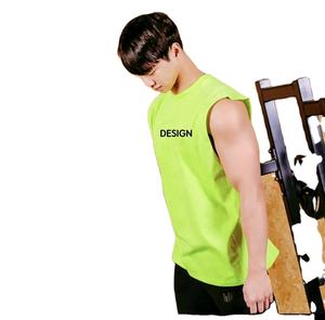 Fabricante personalizado al por mayor de fitness hombre camisetas sin mangas slim fit deporte hombres camisa sin brazos camiseta sin mangas - Product Image 5