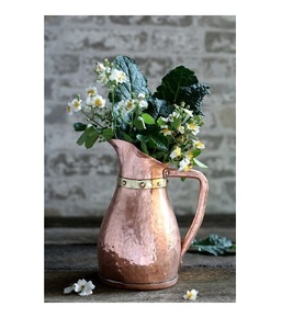 Pitcher Shaped Pure Copper Material High Quality Table <b>Top</b> Decor Flower Vase <b>Top</b> Selling Planter Vase - Product Image 6