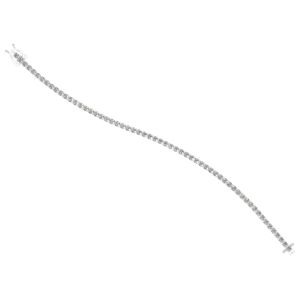 สร้อยข้อมือเทนนิสเพชรสีเงินสุดหรูเครื่องประดับสเตอร์ลิง925กับ VVS Moissanite ชุบทองดี odm/oem สำหรับงานแต่งงานหรือของขวัญ - Product Image 1