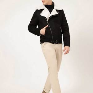 Chaqueta Vaquera de Gamuza para Hombre de Alta Calidad, Estilo Occidental, Precio Bajo, Logotipo Frontal Personalizado, Etiqueta de Marca Privada - Product Image 3