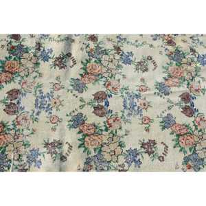 พรมวินเทจขนาด 3.7x7.9 ฟุต ลายต้นไม้และพืชสีแดง พรมตุรกีทำจากขนสัตว์ - Product Image 5