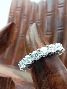 Men's Luxury 10K 14K 18K <b>Gold</b> Hip Hop Trend Ring VVS Natural Diamond Rounded Baguette for Weddings Fashionable <b>Costume</b> <b>Jewelry</b> - Product Image 5