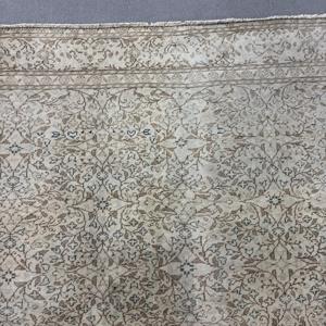 6.3x9.5 ft Rug, Turkish Vintage Rug, <b>Brown</b> <b>Wool</b> Rug - Product Image 5