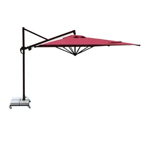 Banana Plus Side Pole Rectangular Umbrella 300x400cm High Quality Parasol For Hotel Outdoor Beach Garden Umbrella Parasol