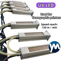 Système de séchage UV LED 3000W à refroidissement par eau pour machine d'impression flexographique haute vitesse et étiquettes couleur
