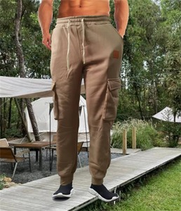 กางเกงคาร์โก้สำหรับผู้ชายกางเกงผู้ชายแบบลำลองระบายอากาศได้ดีมีหลายกระเป๋ายอดนิยมดีไซน์ทันสมัย - Product Image 5