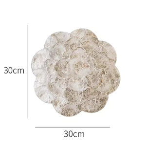 Bandeja con incrustaciones florales hechas a mano, bandeja redonda de concha de nácar para exhibición de mesa de lujo, decoración de hotel y regalos Premium - Product Image 6