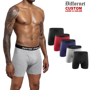 Usine mi-hauteur Stretch grande taille bambou micromodal marque personnalisée logo coton Boxer hommes sous-vêtements expédition DDP - Product Image 3