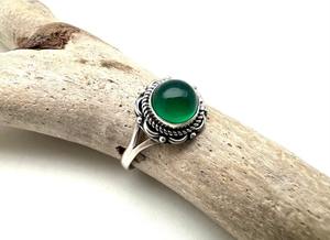 925 argent Sterling vert Onyx pierre précieuse bague bijoux à la main en argent Boho Style bague bijoux pour femmes cadeau de mariage pour femme - Product Image 3