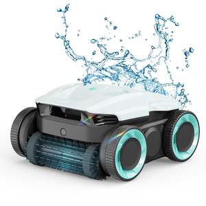 MEILLEURE OFFRE Nettoyeur de piscine robotisé sans fil - Aspirateur de piscine pour piscines enterrées avec fonction de grimpement mural - Autonomie jusqu'à 180 minutes - Product Image 1