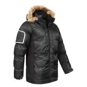 OEM Service Men Long Plus Size Hooded <b>Parka</b> <b>Jacket</b> Weather Resistant Windproof Outdoor Wholesale Men's <b>Jackets</b> - Product Image 4