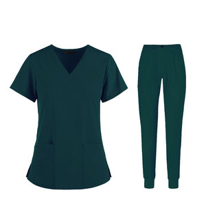 Custom Logo <b>Nurse</b> <b>Scrubs</b> Oem Premium Quality Summer Hospital Anti Wrinkle Breathable Women's Nursing <b>Scrub</b> Uniform Sets - Product Image 3