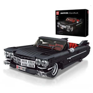 Coche de Juguete de Metal Fundido a Presión Cadillac Eldorado Clásico de Carreras para Lego Moc, Vehículo de Colección de Metal, Juguete de Plástico Clásico y Elegante - Product Image 1