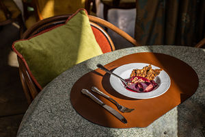 Napperon de table de luxe en cuir véritable écologique pour restaurant, lavable, imperméable, antidérapant, résistant à la chaleur LPM-0018 - Product Image 4