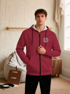 2024 alta calidad 300gsm suéter de peso pesado francés Terry sudaderas con capucha hombro caído sin cuerdas pesado de gran tamaño hombres Sudadera CON CAPUCHA DE BD - Product Image 5