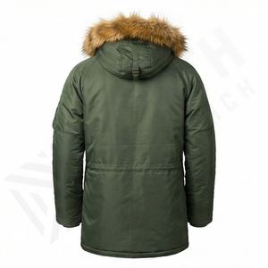 Chaqueta Parka Larga Impermeable de Primera Calidad para Hombre, Transpirable, Cortavientos, Térmica, Aislante, Gruesa, de Fabricación Personalizada - Product Image 2