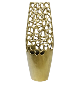 Elegante florero de metal plateado para centros de mesa en banquetes de recepción de bodas Hoteles Mesas de eventos y exhibición interior - Product Image 3