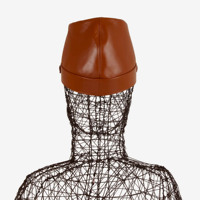Sombrero Kepi de cuero Nappa sofisticado para mujer, líneas limpias, personalidad fuerte, lujo italiano para sombreros formales de aspecto Total urbano