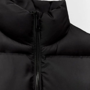 Alta calidad invierno cálido personalizado tamaño grande Casual suelto sólido sin mangas hombres Puffer chaleco puffer chaqueta - Product Image 4