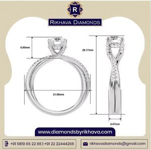 Elegante anillo de diamante solitario de oro blanco de 10K, diamantes puros para mujer, joyería de moda, anillo de compromiso de lujo - Product Image 2